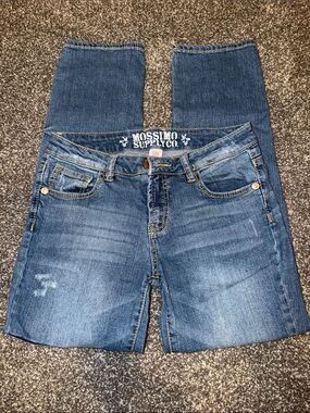 Y2K Mossimo Supply Co. Women's Medium Blue Jeans with Patchwork size 3